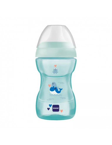 MAM VASO CON BOQUILLA DURA FUN TO DRINK CUP NU +8 M 270 ML