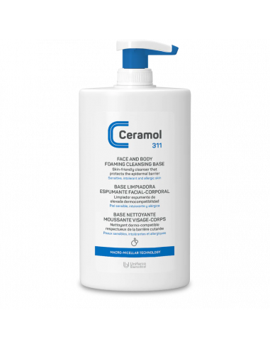 CERAMOL BASE LIMPIA. ESPUMANTE FACIAL-CORP 400ML