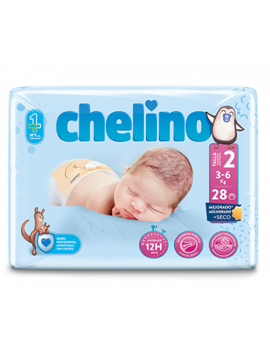 PAÑAL INFANTIL CHELINO FASHION & LOVE  T- 2 (3 -