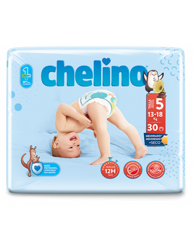 PAÑAL INFANTIL CHELINO FASHION & LOVE T- 5 (13 -