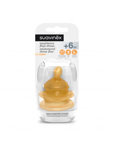 TETINA LATEX ANATOMICA SUAVINEX T 2L 2 U