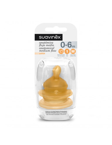 TETINA LATEX ANATOMICA SUAVINEX T 1M 2 U