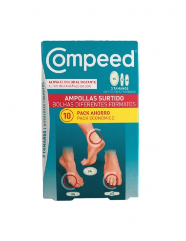 COMPEED AMPOLLAS PACK AHORRO 3 TAMAÑOS 10UD