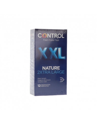 CONTROL NATURE 2XTRA LARGE PRESERVATIVOS 12 UNIDADES