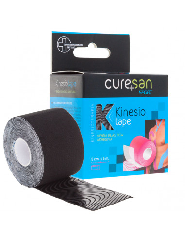 CURESAN KINESIOTAPE 1 UNIDAD 5 M X 5 CM COLOR NEGRO