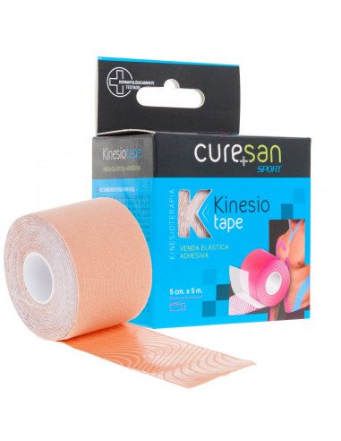 CURESAN KINESIOTAPE 1 UNIDAD 5 M X 5 CM COLOR BEIGE