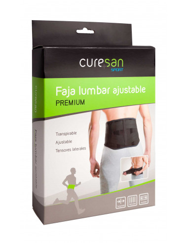 FAJA LUMBAR AJUSTABLE CURESAN PREMIUM TALLA L/XL