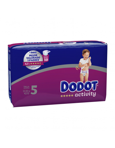 PAÑAL INFANTIL DODOT PLUS ACTIVITY T-5