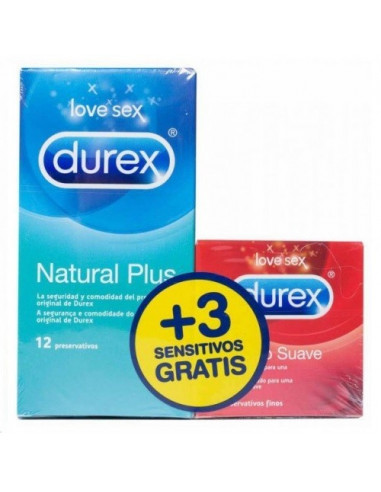 DUREX NATURAL PLUS + DUREX SENSITIVO CONFORT PRE