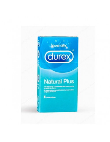 DUREX NATURAL PLUS PRESERVATIVOS 6 UNIDADES