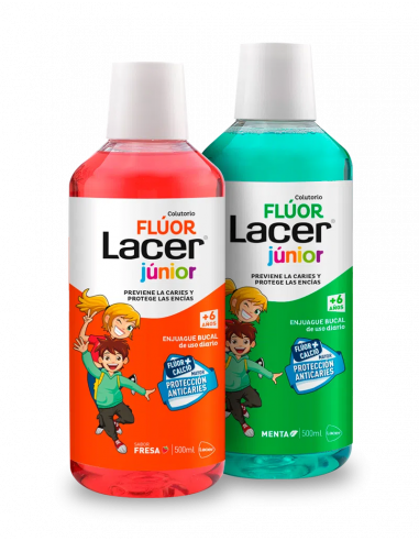 FLUOR LACER DIARIO FRESA 500 ML.