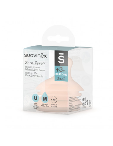 TETINA SILICONA ANTICOLICO SUAVINEX FLUJO M