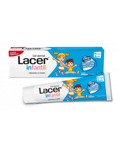 LACER INFANTIL GEL DENTAL 1 ENVASE 75 ML FRESA