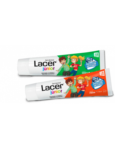 LACER JUNIOR GEL DENTAL 75 ML MENTA