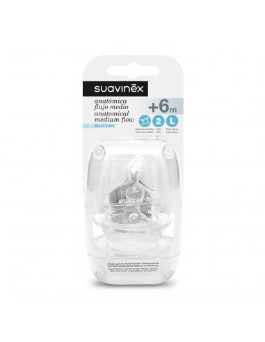 TETINA SILICONA ANATOMICA SUAVINEX T2L 2 U
