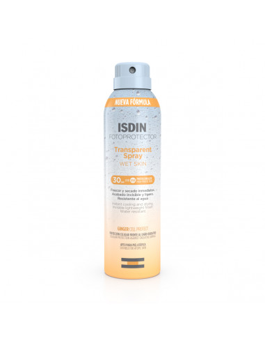 FOTOPROTECTOR ISDIN SPF-30 SPRAY TRANSPARENT WET