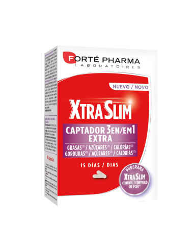 XTRASLIM CAPTADOR 3 EN 1 60 CAPSULAS