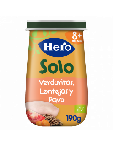 HERO BABY SOLO VERD LENTEJ PAVO 190 G