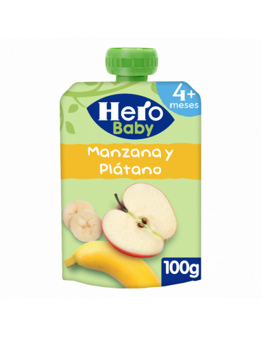 HERO BABY MANZANA Y PLATANO 1 BOLSA 100 G