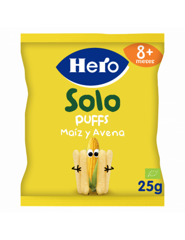 HERO SOLO PUFFS 1 BOLSA 25 G SABOR AVENA Y MAIZ