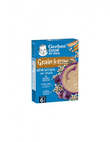 GERBER AVENA CON CIRUELA 1 ESTUCHE 250 G