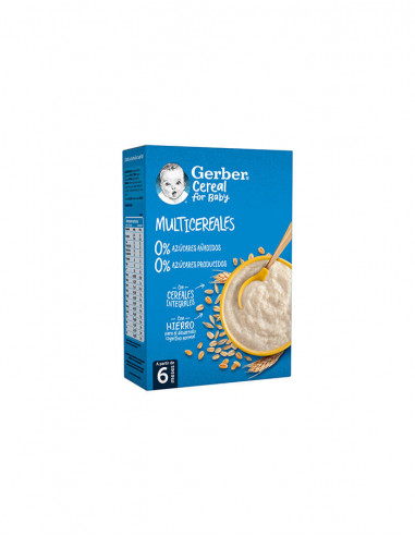 GERBER MULTICEREALES 0% AZUCARES 1 ESTUCHE 250 G