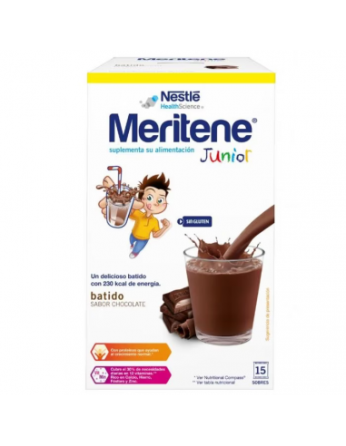 MERITENE JUNIOR CHOCOLATE 15 U. 30 G.