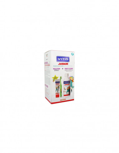 VITIS JUNIOR PACK PROMOPROCIONAL 1 COLUTORIO 50 ML + 1 ENVASE GEL DENTIFRICO 75 ML + 1 CEPILLO