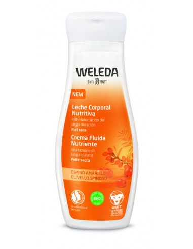 WELEDA ESPINO AMARILLO LECHE CORPORAL NUTRITIVA 1 ENVASE 200 ML