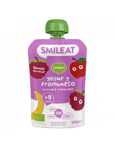 SMILEAT POUCH YOGUR Y FRAMBUESA