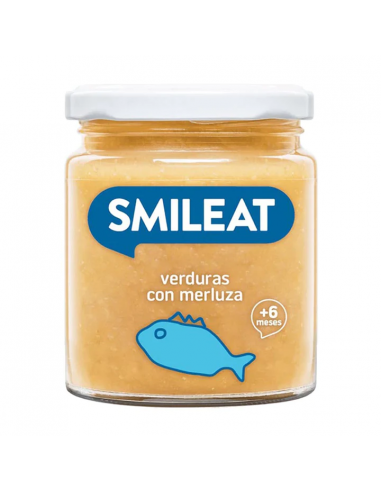 SMILEAT TARRO MERLUZA CON VERDURAS 230 GR