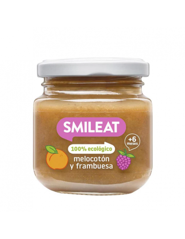 SMILEAT TARRO  MELOCOTON Y FRAMBUESA  130 GR