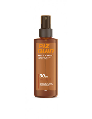 PIZ BUIN TAN & PROTECT FPS 30 PROTECCION MEDIA ACEITE SOLAR EN SPRAY INTENSIFICADOR DEL BRONCEADO 1 ENVASE 150 ML