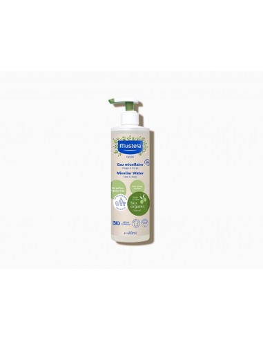 MUSTELA AGUA MICELAR BIO 1 ENVASE 400 ML CON DOSIFICADOR