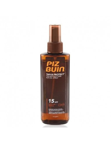 PIZ BUIN TAN & PROTECT FPS 15 PROTECCION MEDIA ACEITE SOLAR EN SPRAY INTENSIFICADOR DEL BRONCEADO 1 ENVASE 150 ML