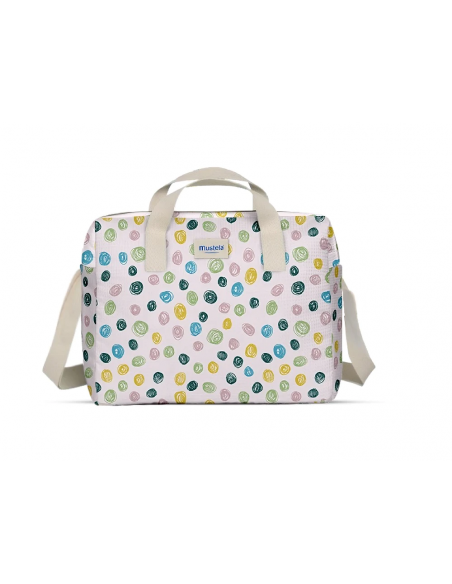 MUSTELA BOLSA PASEO LITTLE MOMENTS LUNARES/RAYAS