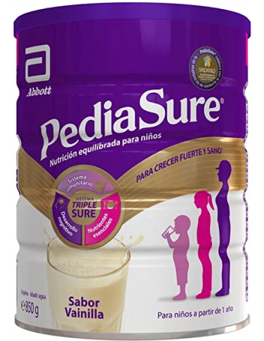 PEDIASURE POLVO 1 LATA 850 G SABOR VAINILLA