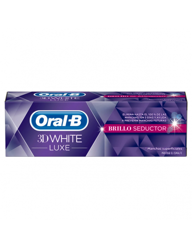 ORAL-B 3DWHITE PASTA DENTAL LUXE BRILLO SEDUCTOR