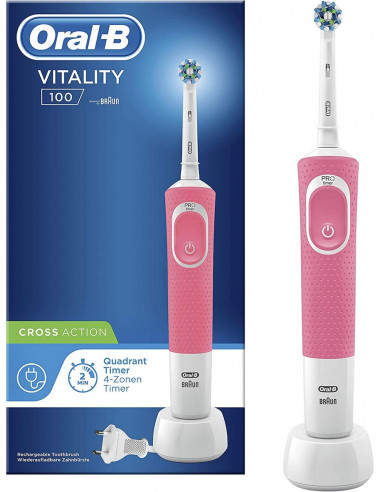 CEPILLO DENTAL ELECT ORAL-B VITAL CROSS ROSA /LILA