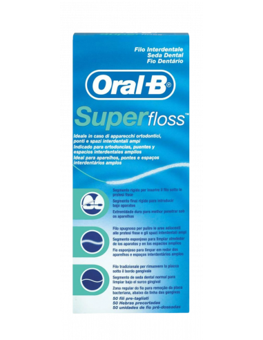 ORAL-B SUPERFLOSS 30 UNIDADES