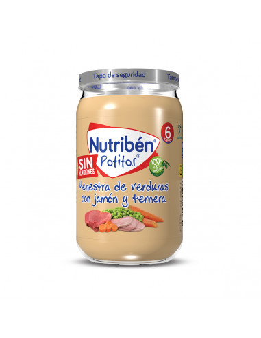 NUTRIBEN JAMON Y TERNERA CON MENESTRA DE VERDURA