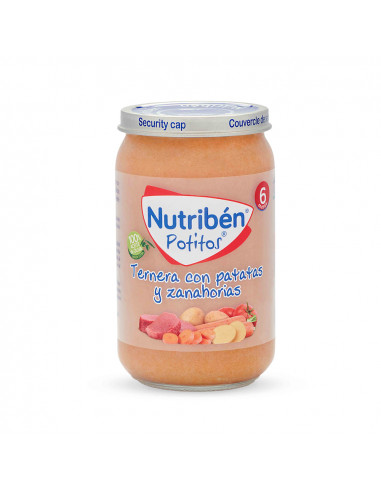 NUTRIBEN TERNERA CON PATATAS Y ZANAHORIAS POTITO