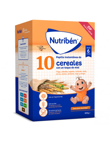 NUTRIBEN 10 CEREALES MIEL 1 BOLSA 600 G