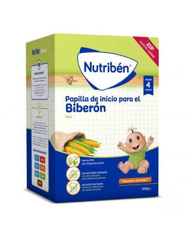 NUTRIBEN PAPILLA INICIO BIBERON 600 G SIN GLUTEN
