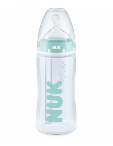 BIBERON FC + PP SILICONA NUK ANTICOLIC 0 - 6 MESES 1 UNIDAD 300 ML