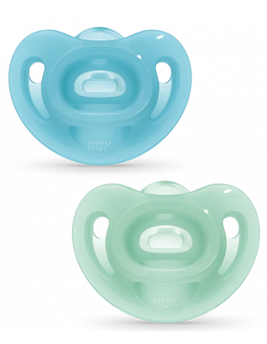 NUK CHUPETE SILICONA SENSITIVE 0 - 6 MESES 2 UNIDADES
