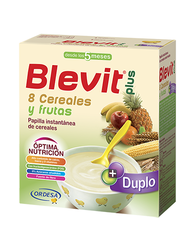 BLEVIT PLUS BIBE 8 CEREALES Y FRUTAS 1 ENVASE 600 G