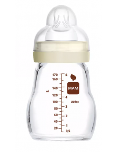 Biberón MAM Baby Bottle. Tetina de silicona. +4 meses.